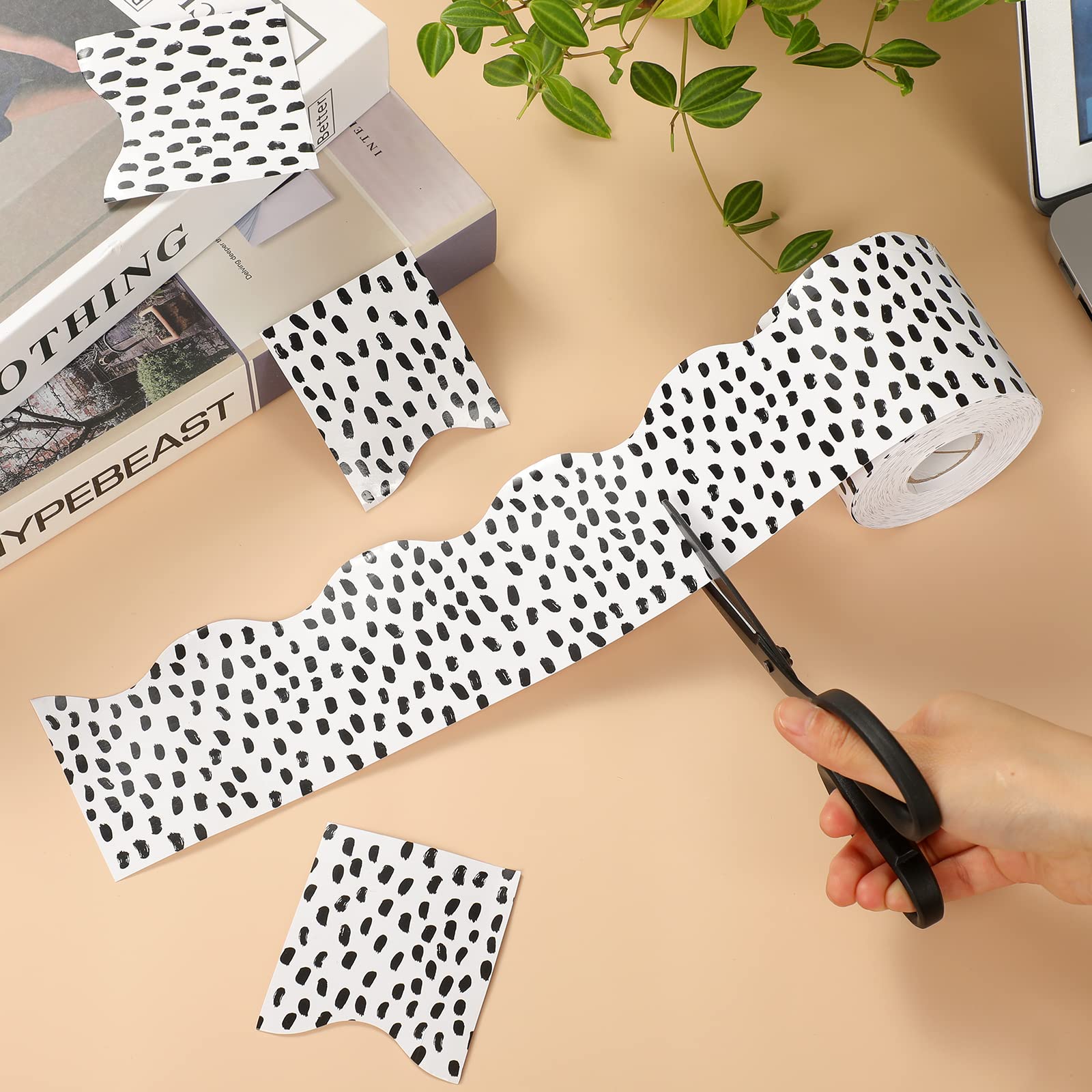 Foto 4 | Tablón De Anuncios Con Bordes Zonon Dots, Negro Y Blanco, 20 M - Venta Internacional.