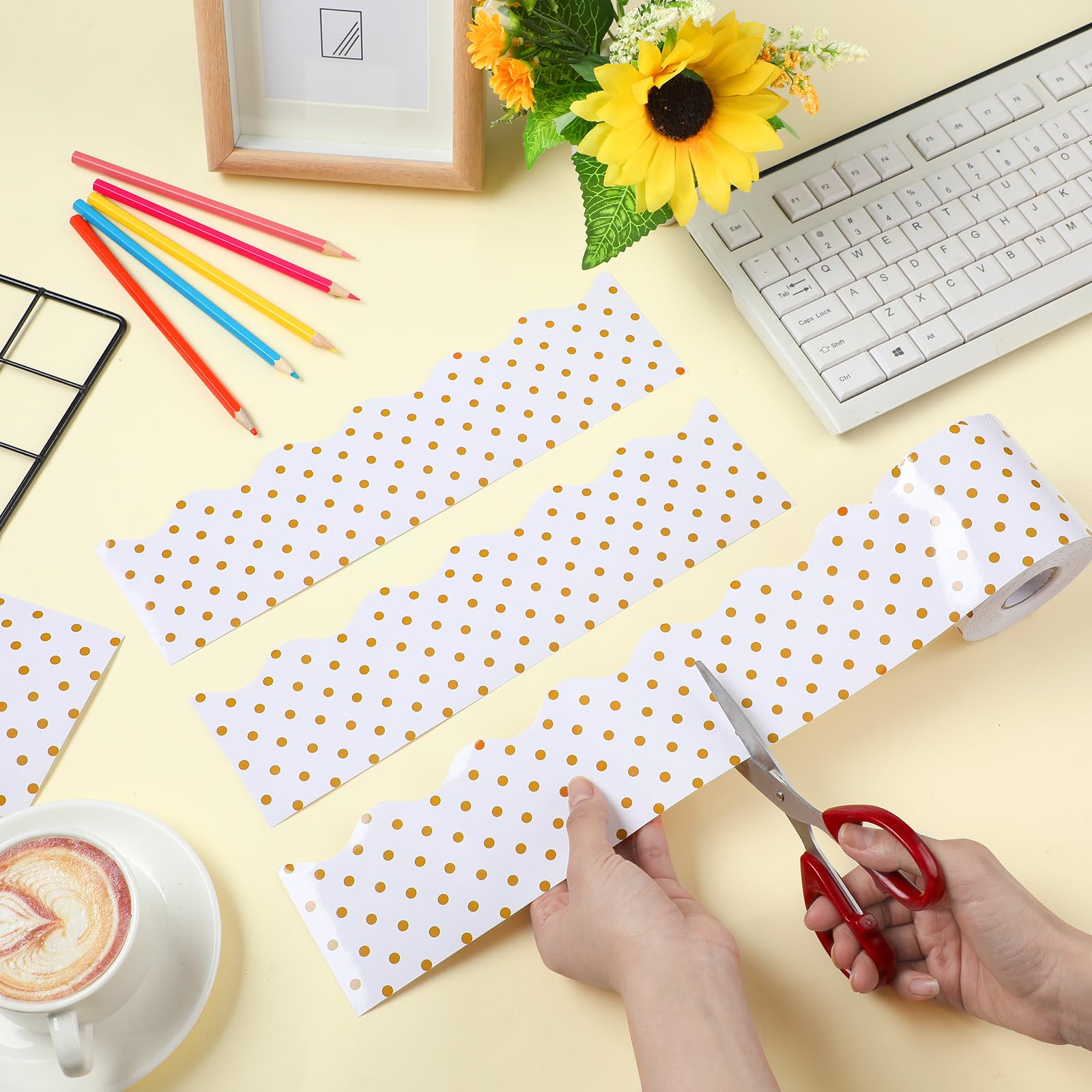 Foto 4 | Tablón De Anuncios Con Borde Zonon Simply Boho Gold Dot, 20 M X 7,6 Cm - Venta Internacional.