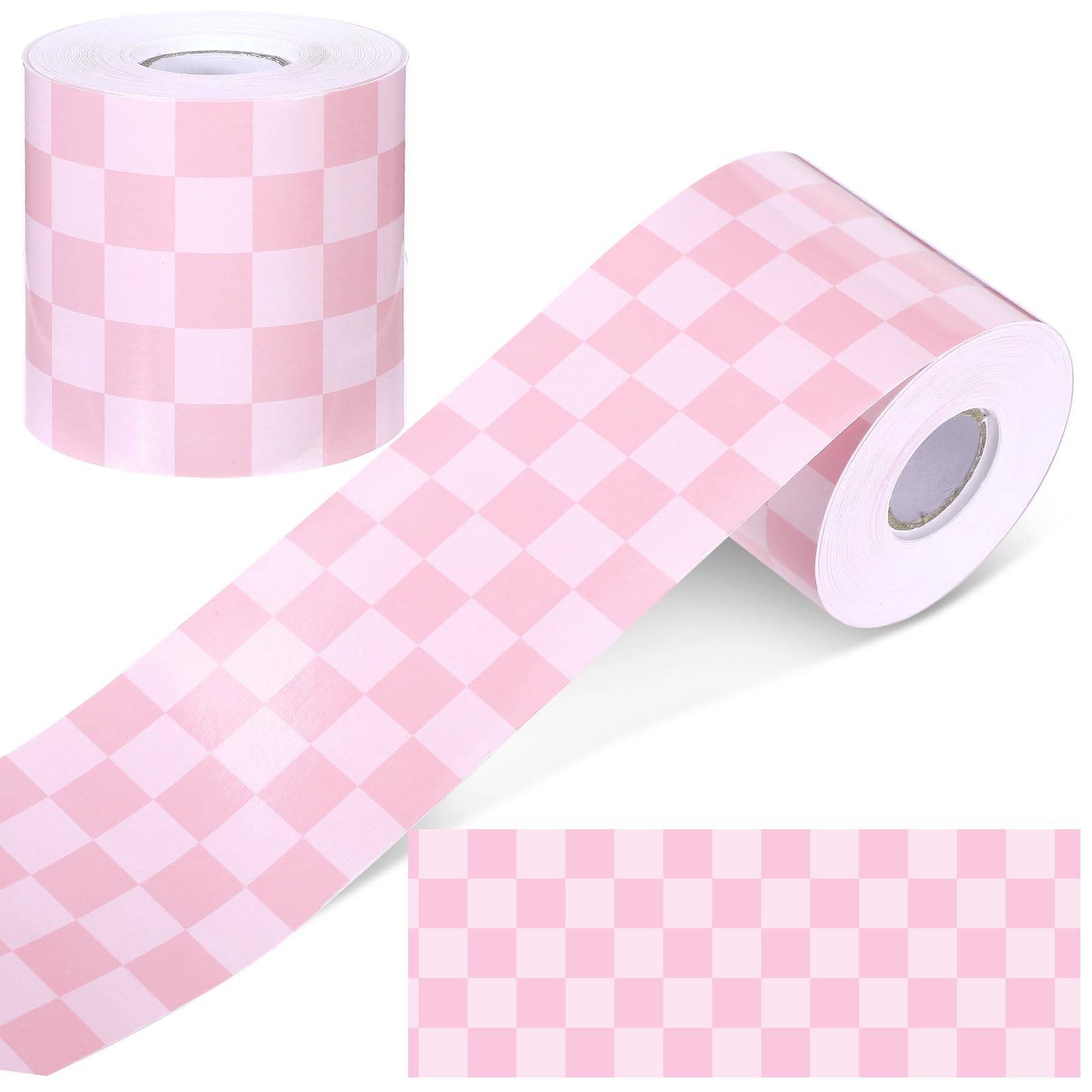 Foto 2 pulgar | Tablón De Anuncios Border Zonon, Tablero De Ajedrez, 65 Pies, Papel Rosa - Venta Internacional.