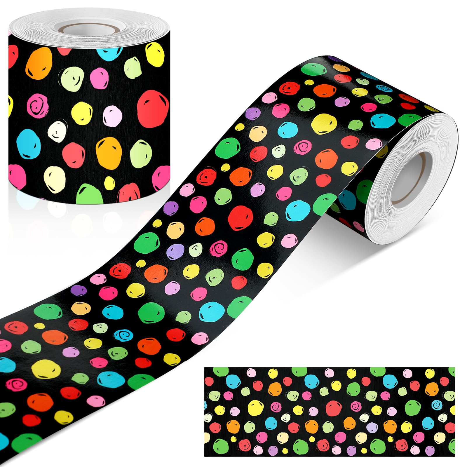 Foto 2 pulgar | Bulletin Board Borders Zonon, 65 Pies, Lunares Blancos Y Negros - Venta Internacional.