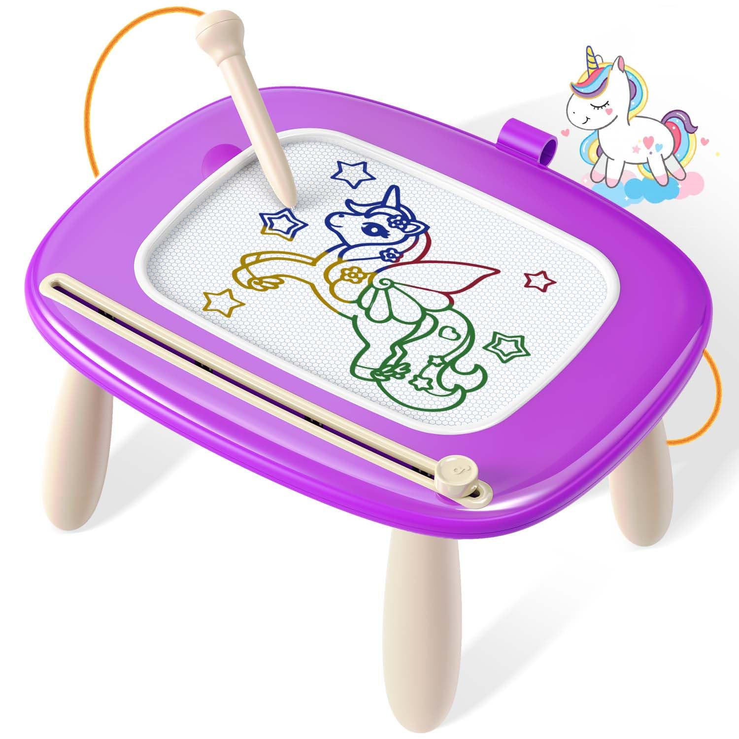 Foto 2 pulgar | Pizarra Magnética Seimome Para Niños De 1 A 2 Años, Color Morado - Venta Internacional.