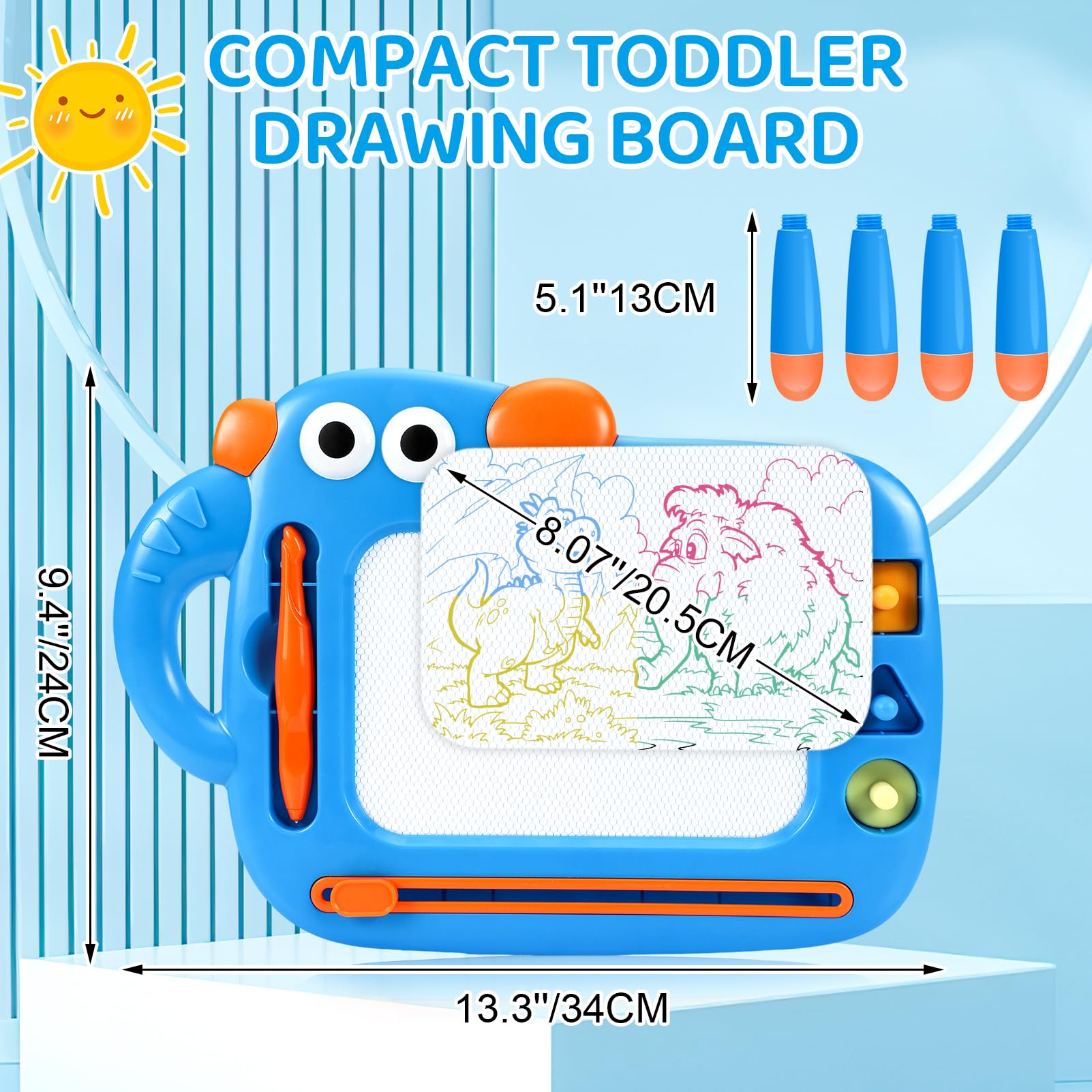 Foto 7 | Tablero De Dibujo Magnético Yubaleer Para Niños Pequeños De 1 A 3 Años - Venta Internacional.