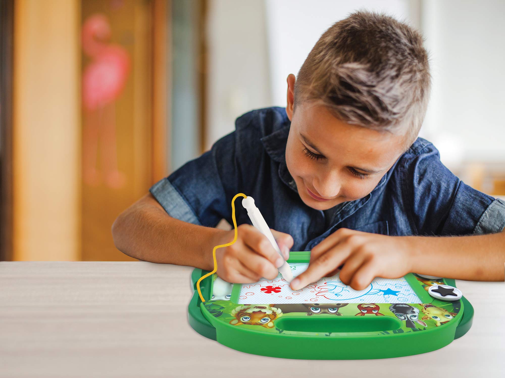 Foto 5 | Tablero De Dibujo Lexibook Magic Magnetic Animals Con Lápiz Capacitivo - Venta Internacional.