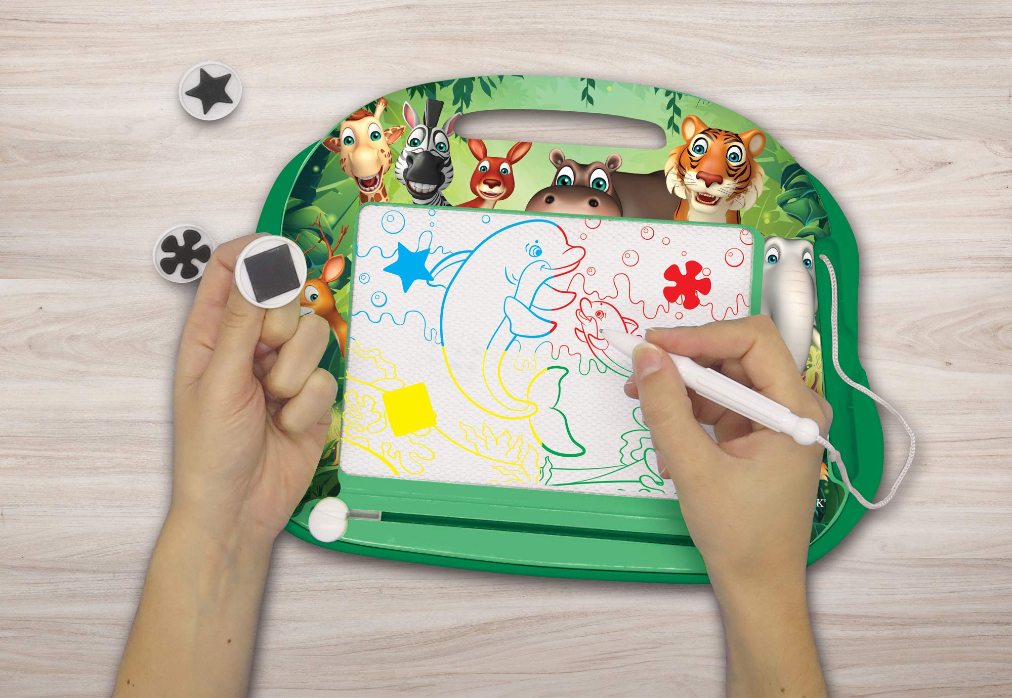 Foto 8 pulgar | Tablero De Dibujo Lexibook Magic Magnetic Animals Con Lápiz Capacitivo - Venta Internacional.