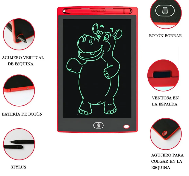Foto 4 | Xtellar Kit Creativo: 2 Tabletas De Escritura Lcd Coloridas 8.5 Pulgadas - Juguetes Educativos Y Regalos Ideale