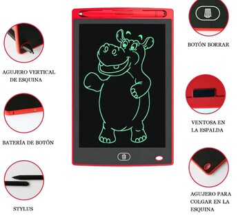 Foto 4 | Xtellar Kit Creativo: 2 Tabletas De Escritura Lcd Coloridas 8.5 Pulgadas - Juguetes Educativos Y Regalos Ideale