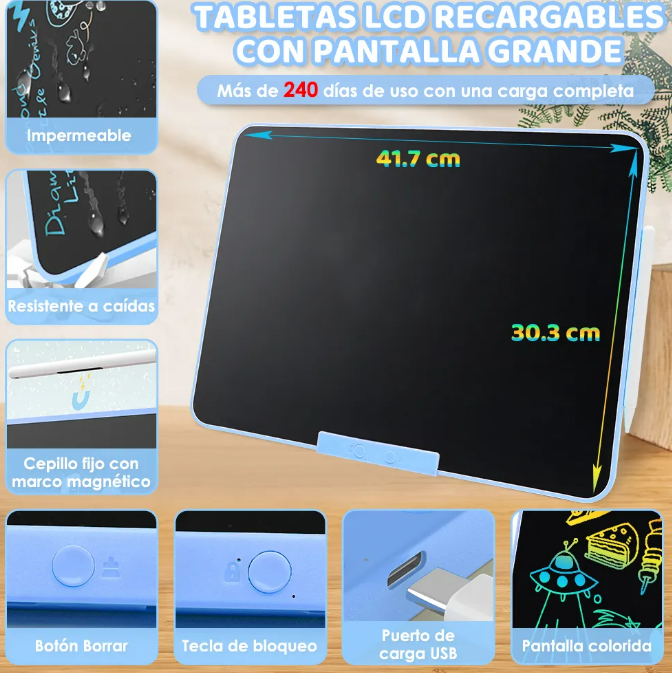 Foto 3 pulgar | Tableta de Dibujo Lcd