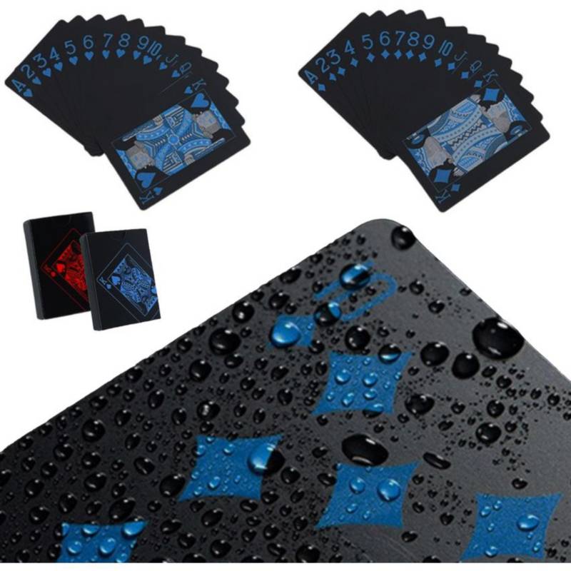 Foto 3 pulgar | Baraja de Naipes Diversiones Bago de Plástico para Póker 100% Lavable Azul