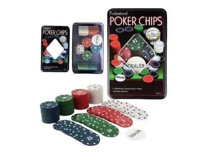 Foto 1 | Fichas Para Poker 100 Fichas Numeradas