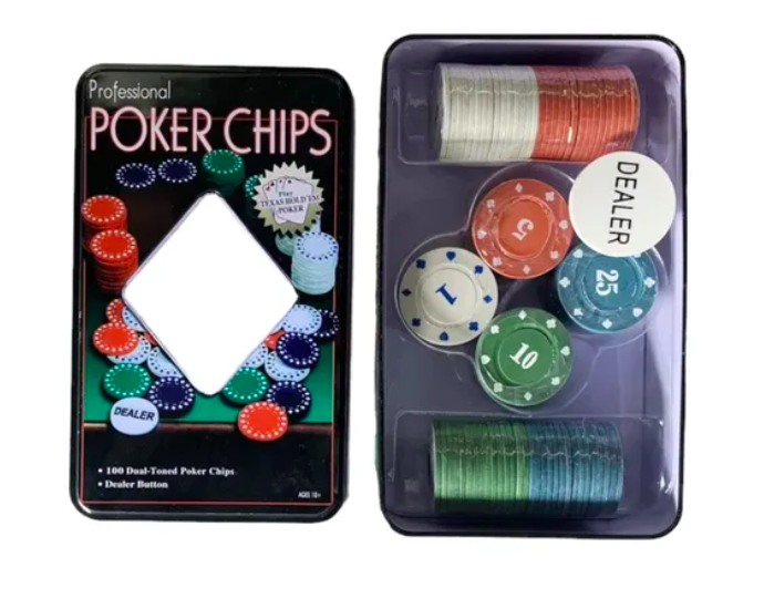 Foto 3 pulgar | Fichas Para Poker 100 Fichas Numeradas