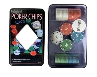 Foto 2 | Fichas Para Poker 100 Fichas Numeradas