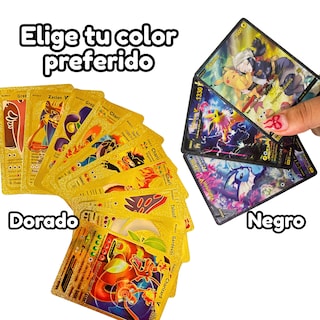 Foto 2 | 50 Cartas Doradas Coleccionable Holográficas Plásticas Anime (dorado)
