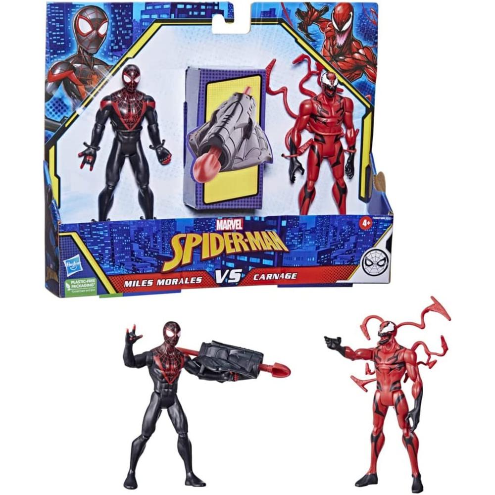 Foto 4 pulgar | Marvel Spider Man : Miles Morales Vs Carnage 2 Pack