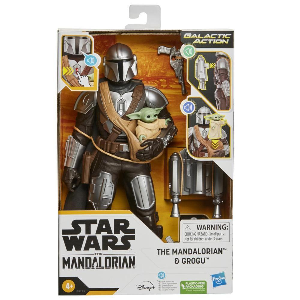 Foto 2 pulgar | Star Wars Galactic Action: The Mandalorian - Mando y Grogu Figura Electrónica Interactiva