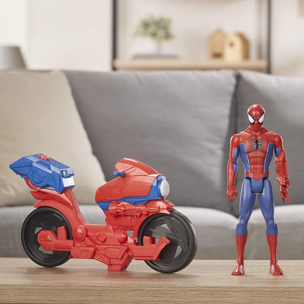 Foto 4 pulgar | Marvel Titan Hero Series: Spiderman Con Motospider Fx