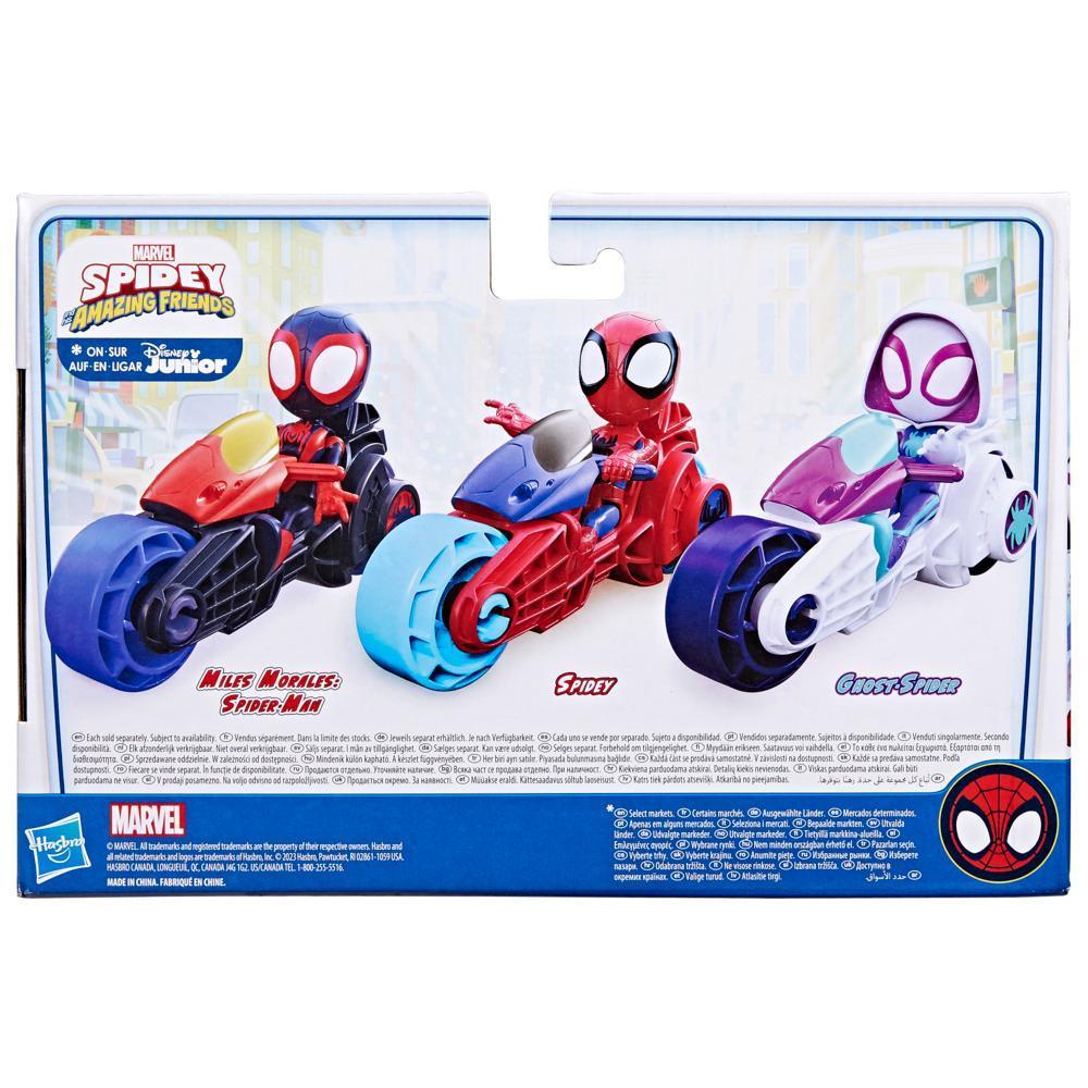 Foto 4 pulgar | Marvel Spidey And His Amazing Friends: Miles Morales con Motocicleta Hasbro