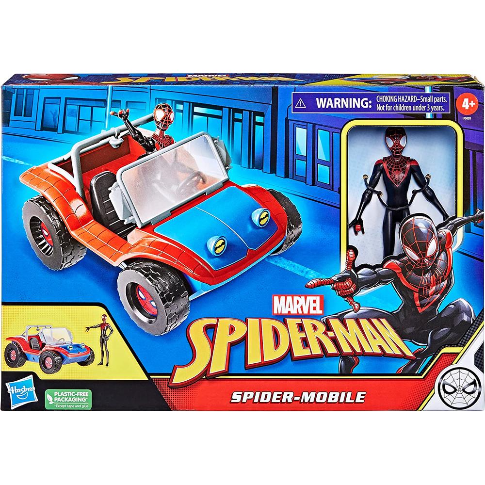 Foto 2 pulgar | Marvel Spider Man: Spider Mobile Y Miles Morales Figura 6 Pulgadas