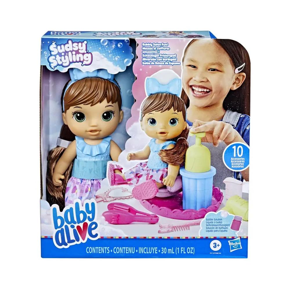 Baby Alive Sudsy Styling: Bebé Diversión con Burbujas