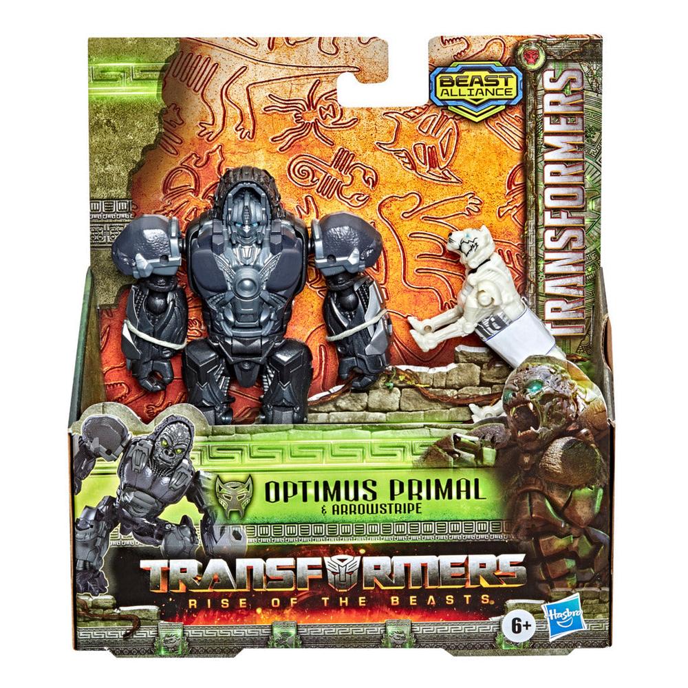 Figura Transformers El Despertar de las Bestias: Optimus Primal con Arrowstripe Multicolor 2 Piezas