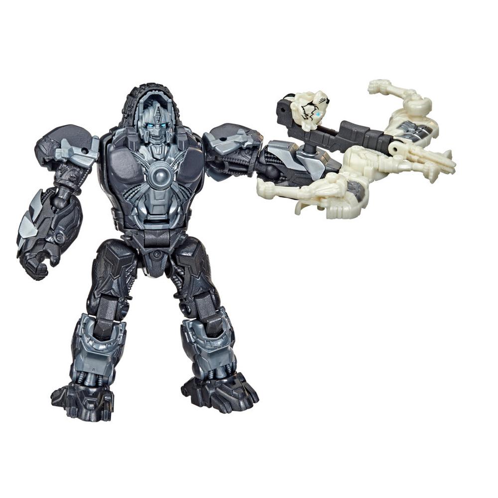 Foto 4 pulgar | Figura Transformers El Despertar de las Bestias: Optimus Primal con Arrowstripe Multicolor 2 Piezas