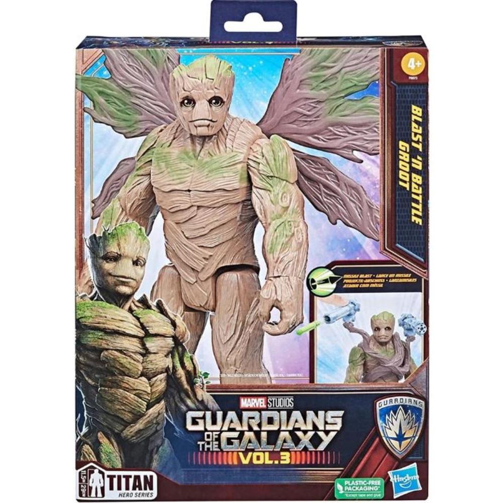 Foto 3 pulgar | Figura Marvel Titan Hero Series: Guardianes De La Galaxia Vol 3 - Groot Deluxe