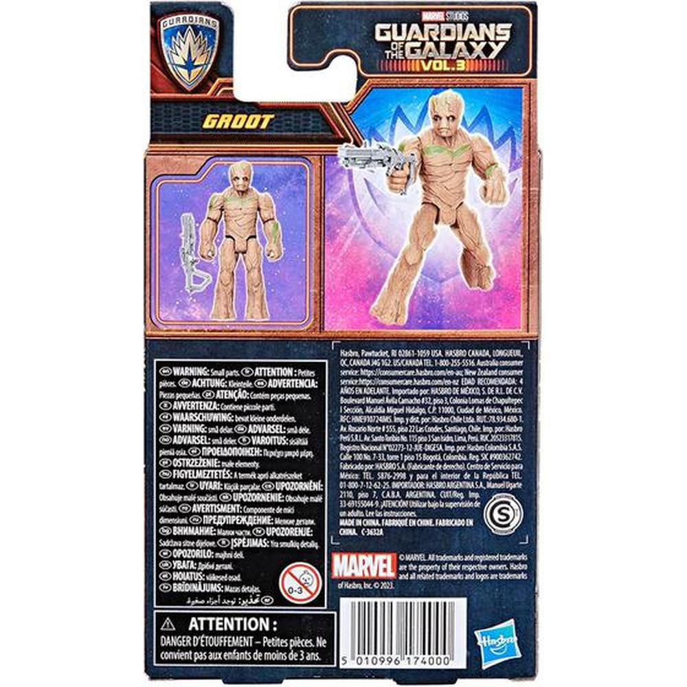 Foto 4 | Figura Hasbro Marvel Epic Hero Series: Guardianes de la Galaxia Vol 3 Groot 4 Pulgadas