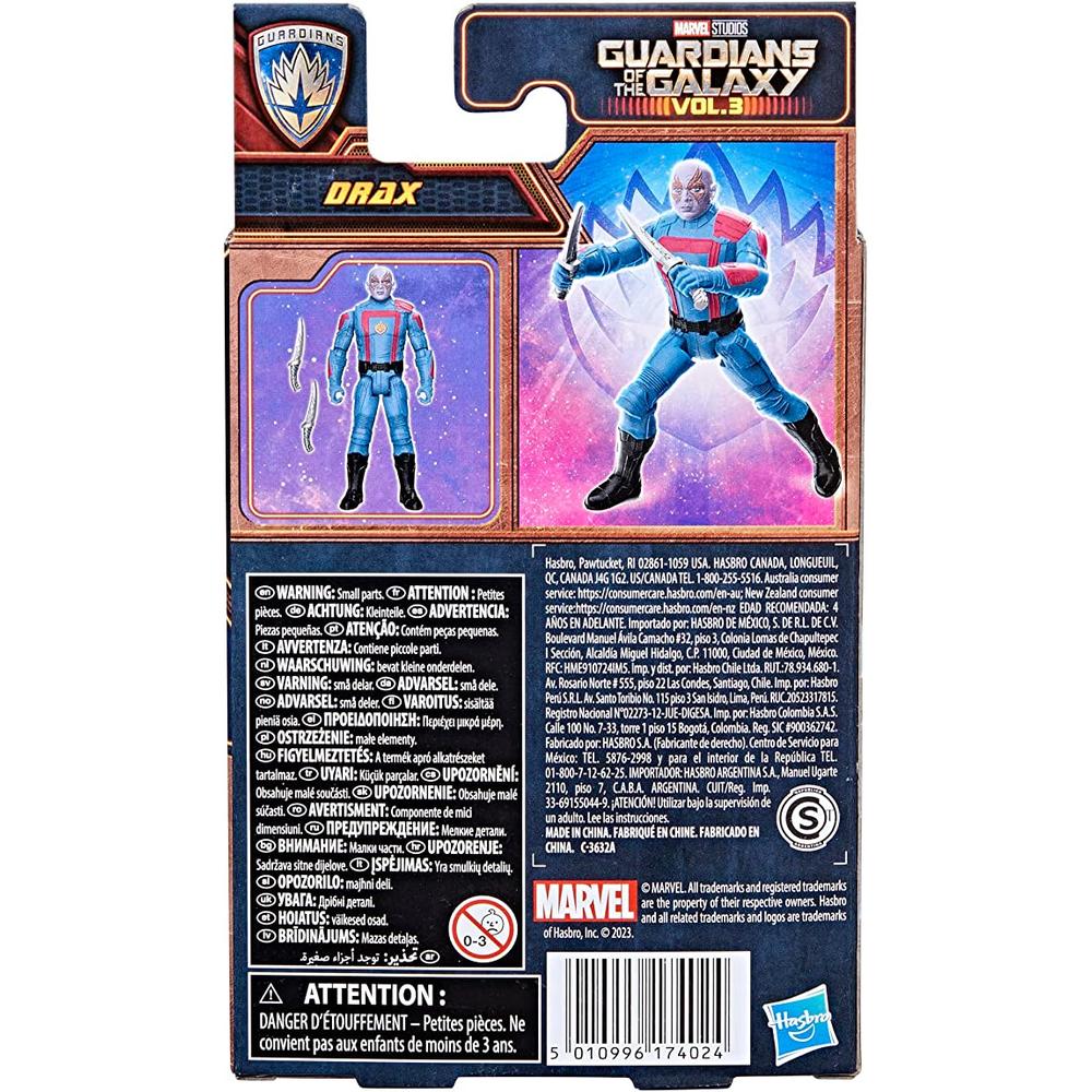 Foto 6 pulgar | Figura Marvel Epic Hero Series: Guardianes De La Galaxia Vol 3 - Drax 4 Pulgadas