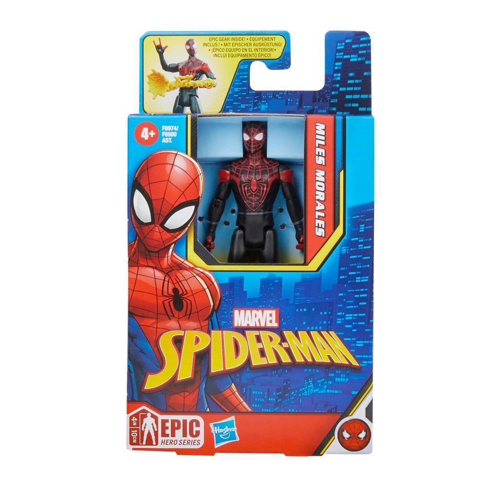 Figura Marvel Epic Hero Series: Spiderman Miles Morales 4 Pulgadas