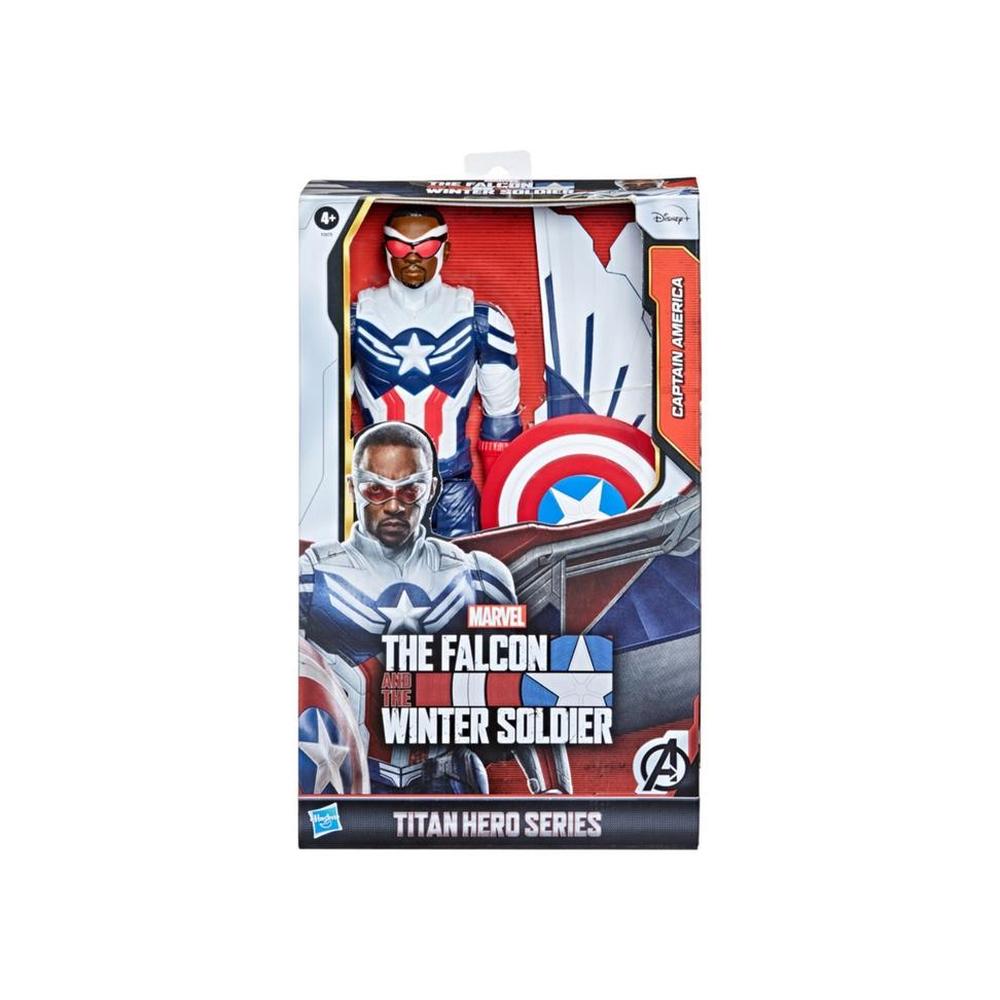 Figura Marvel Titan Hero Series: Falcon And The Winter Soldier - Capitan America Sam Wilson