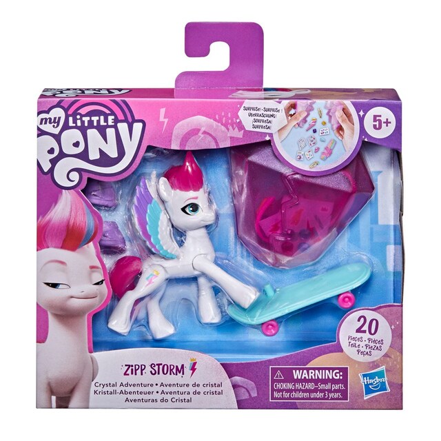 Foto 3 pulgar | My Little Pony Zipp Storm Aventura De Cristal Hasbro