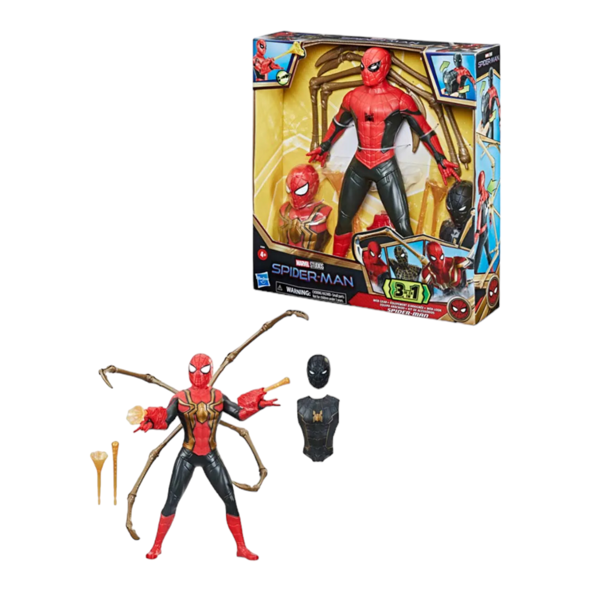 Spider-man 3 En 1 Equipo Arácnido Hasbro