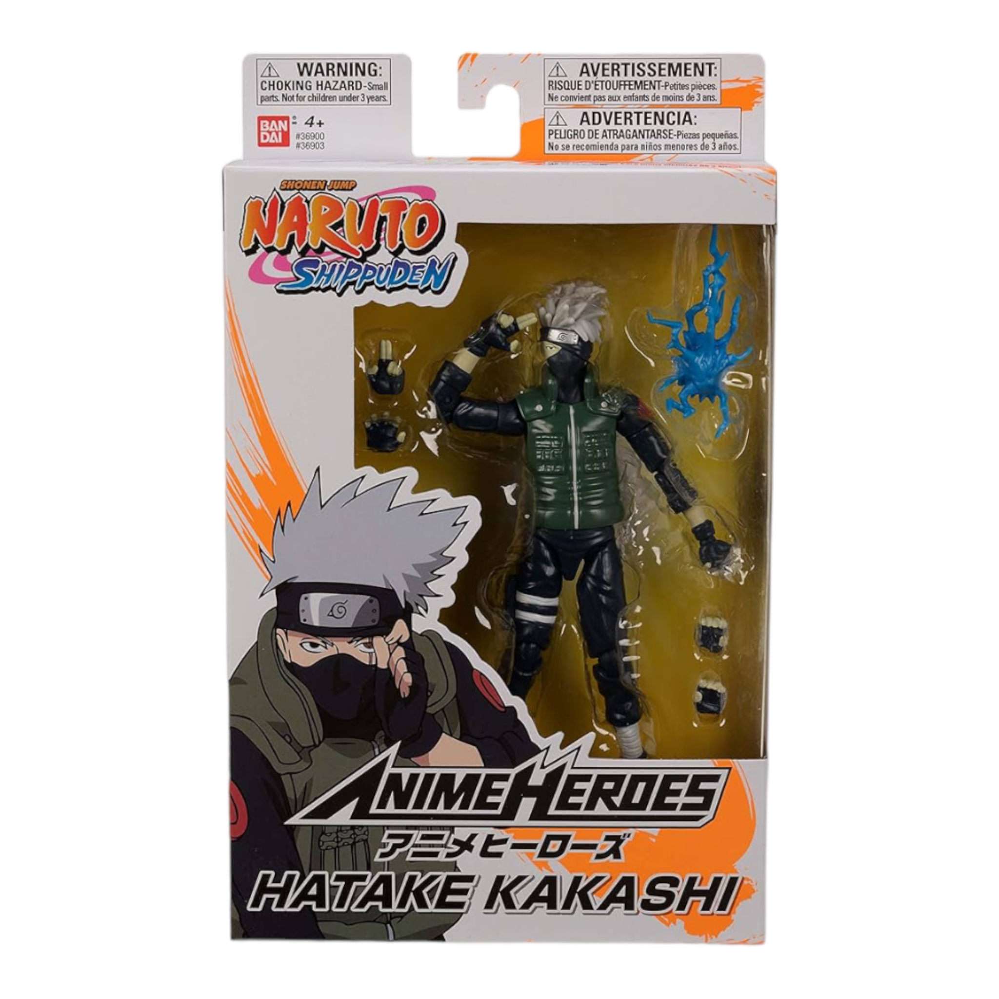 Foto 2 pulgar | Anime Heroes Kakashi Hatake Figura Coleccionable Ban Dai