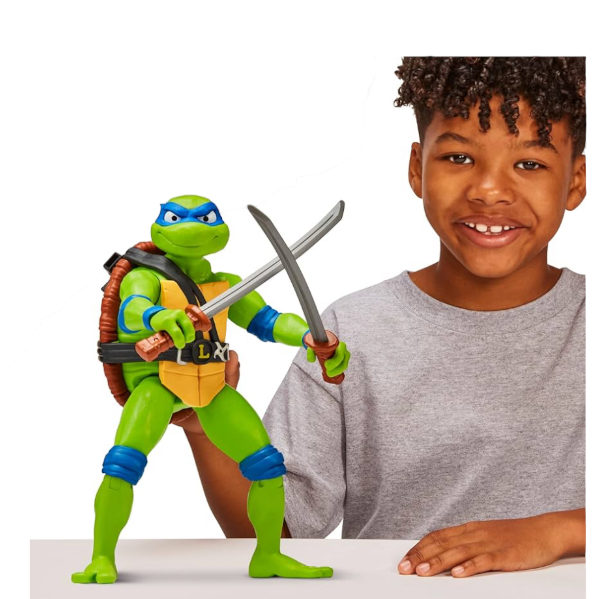 Foto 6 pulgar | Tortugas Ninja Movie Figura Grande Leonardo Bandai