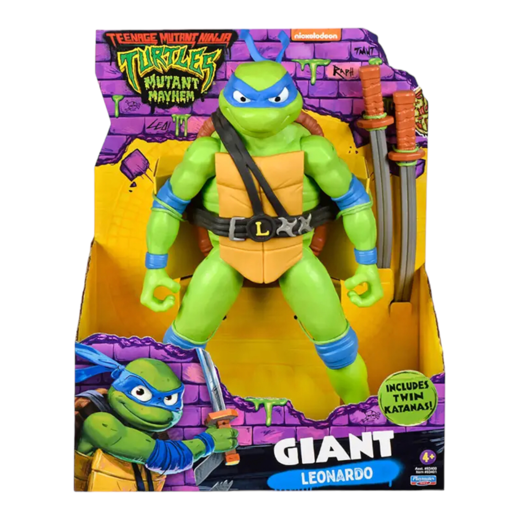 Foto 7 pulgar | Tortugas Ninja Movie Figura Grande Leonardo Bandai