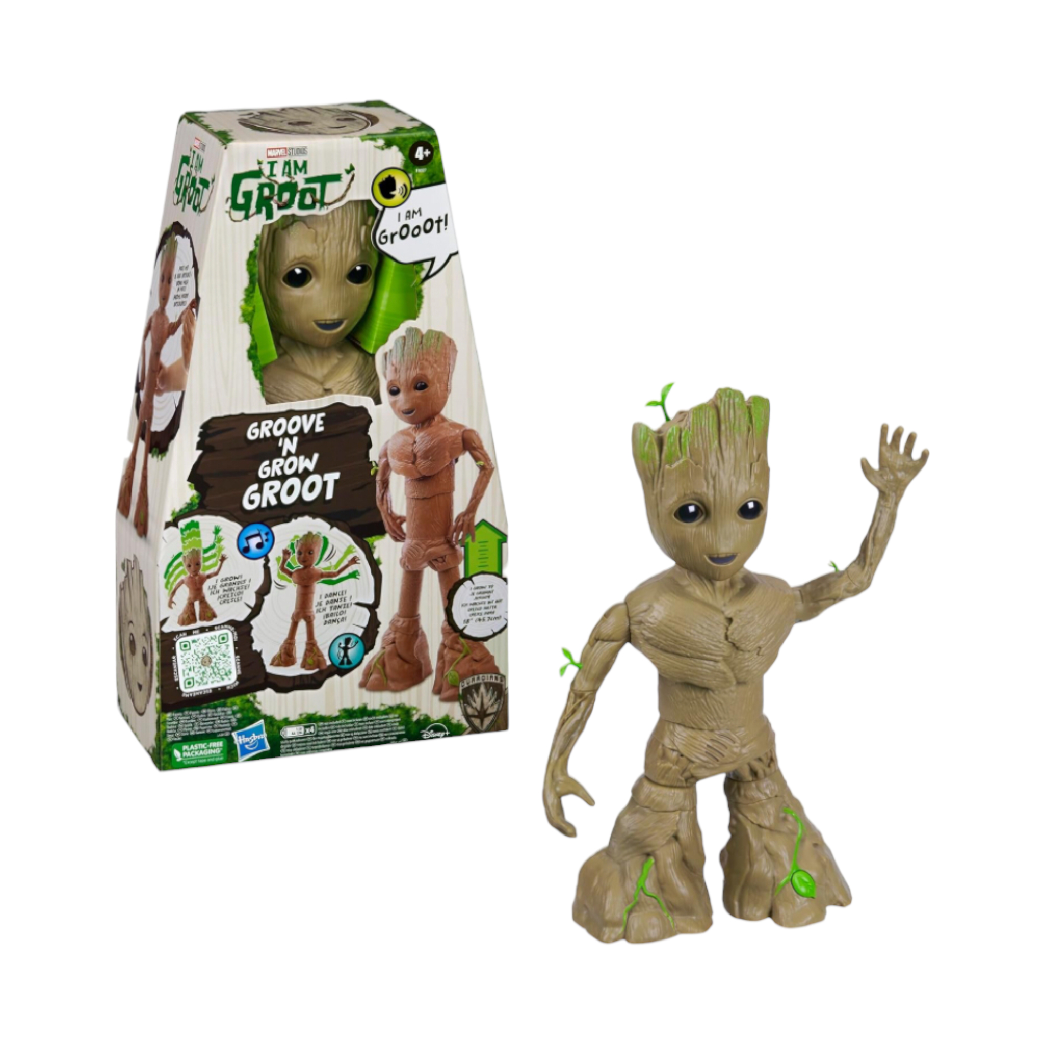 Foto 2 pulgar | I Am Groot Groove Marvel Studios Hasbro