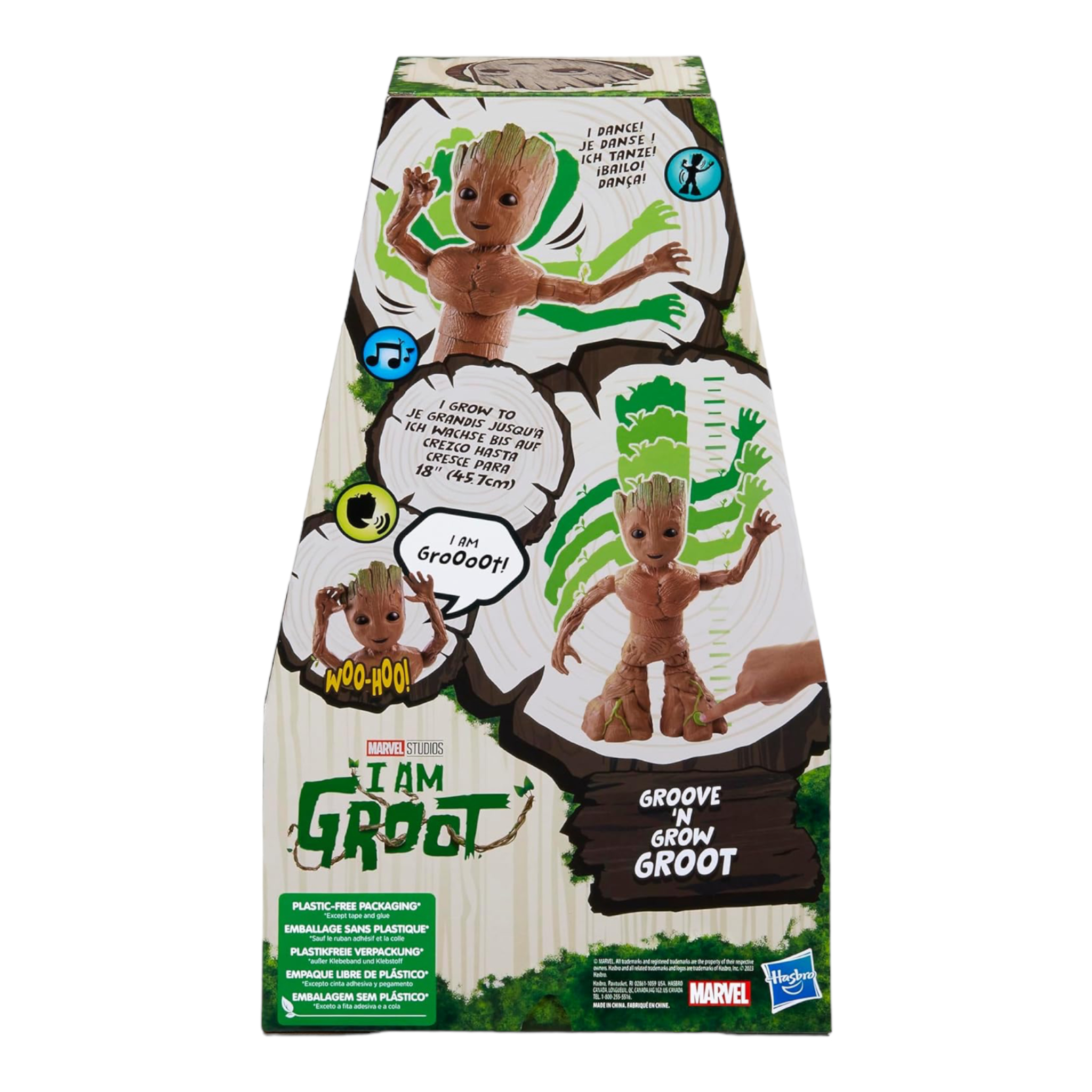 Foto 9 pulgar | I Am Groot Groove Marvel Studios Hasbro