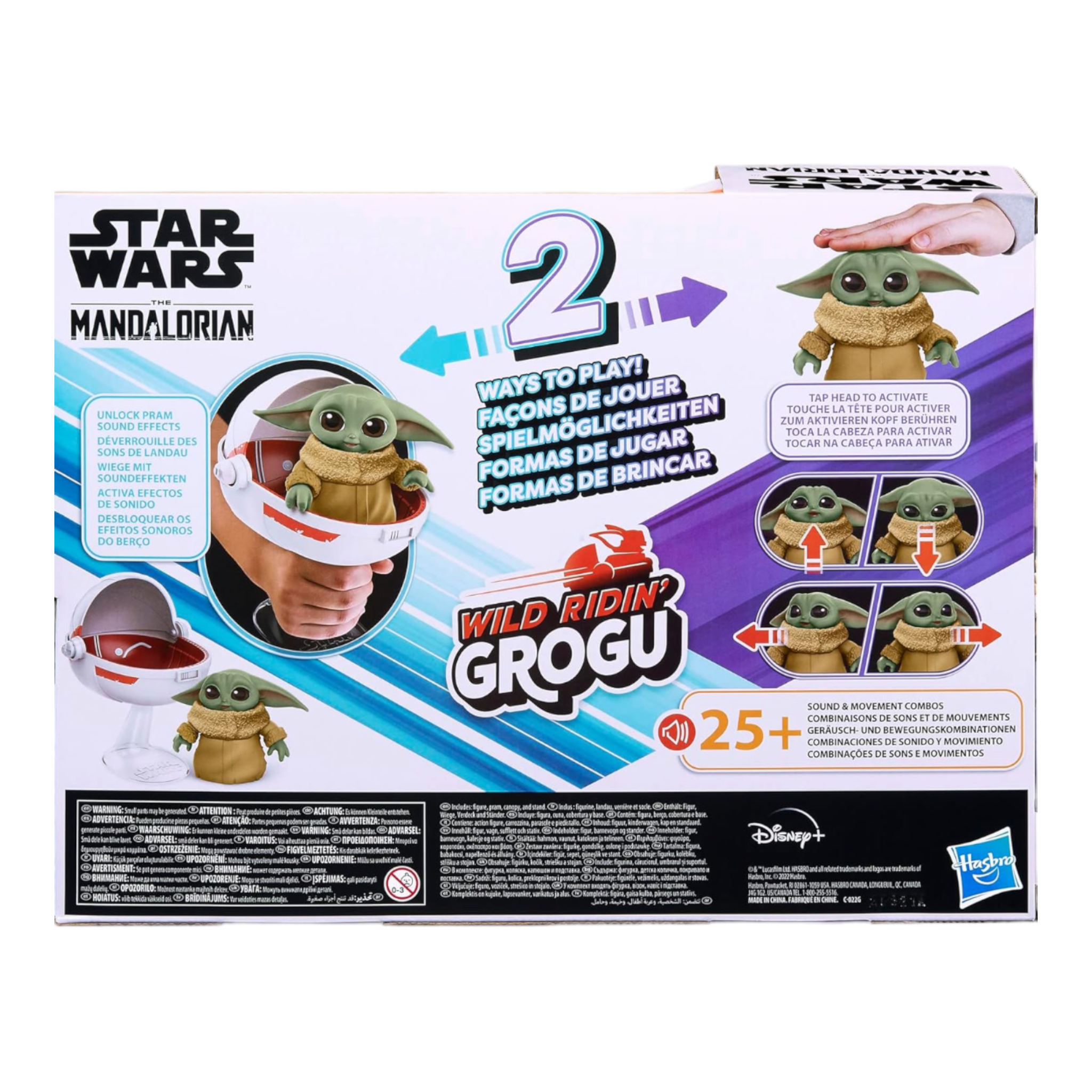 Foto 9 pulgar | Figura Hasbro Wild Ridin Grogu The Mandalorian Juguete Animatrónico