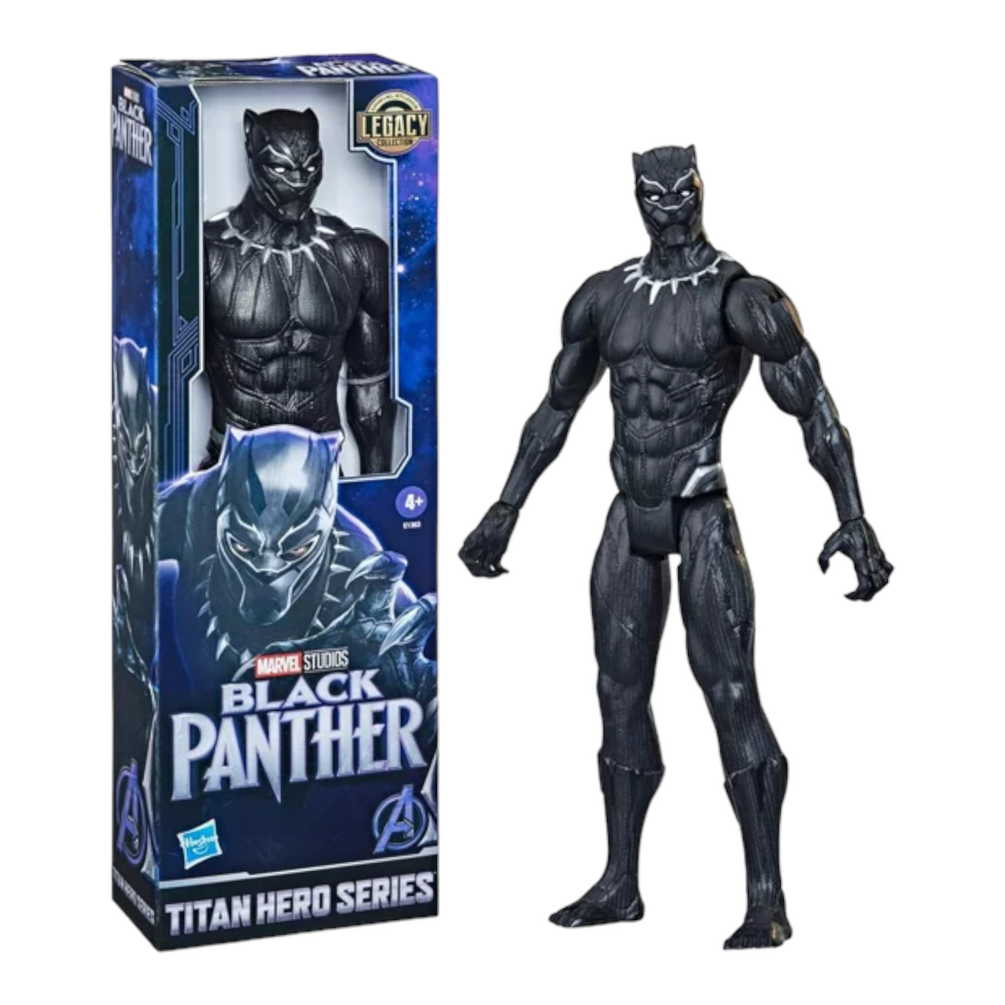 Foto 1 | Figura Pantera Negra Marvel Titan Hero Series Hasbro