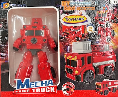 Foto 4 | Robot Transformable en Camión de Bombero