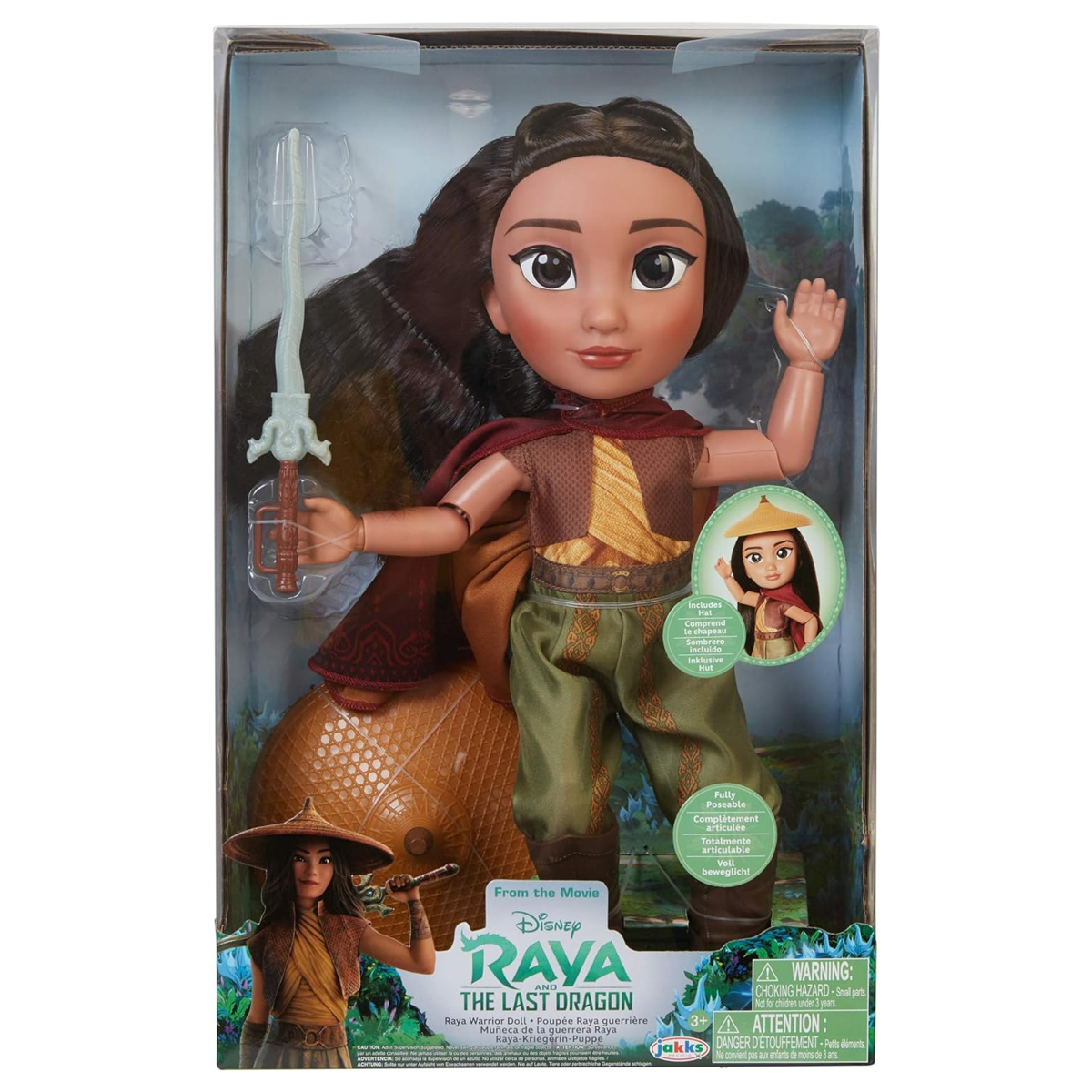 Foto 3 pulgar | Muñeca Raya y el Último Dragón Disney Raya Guerrera