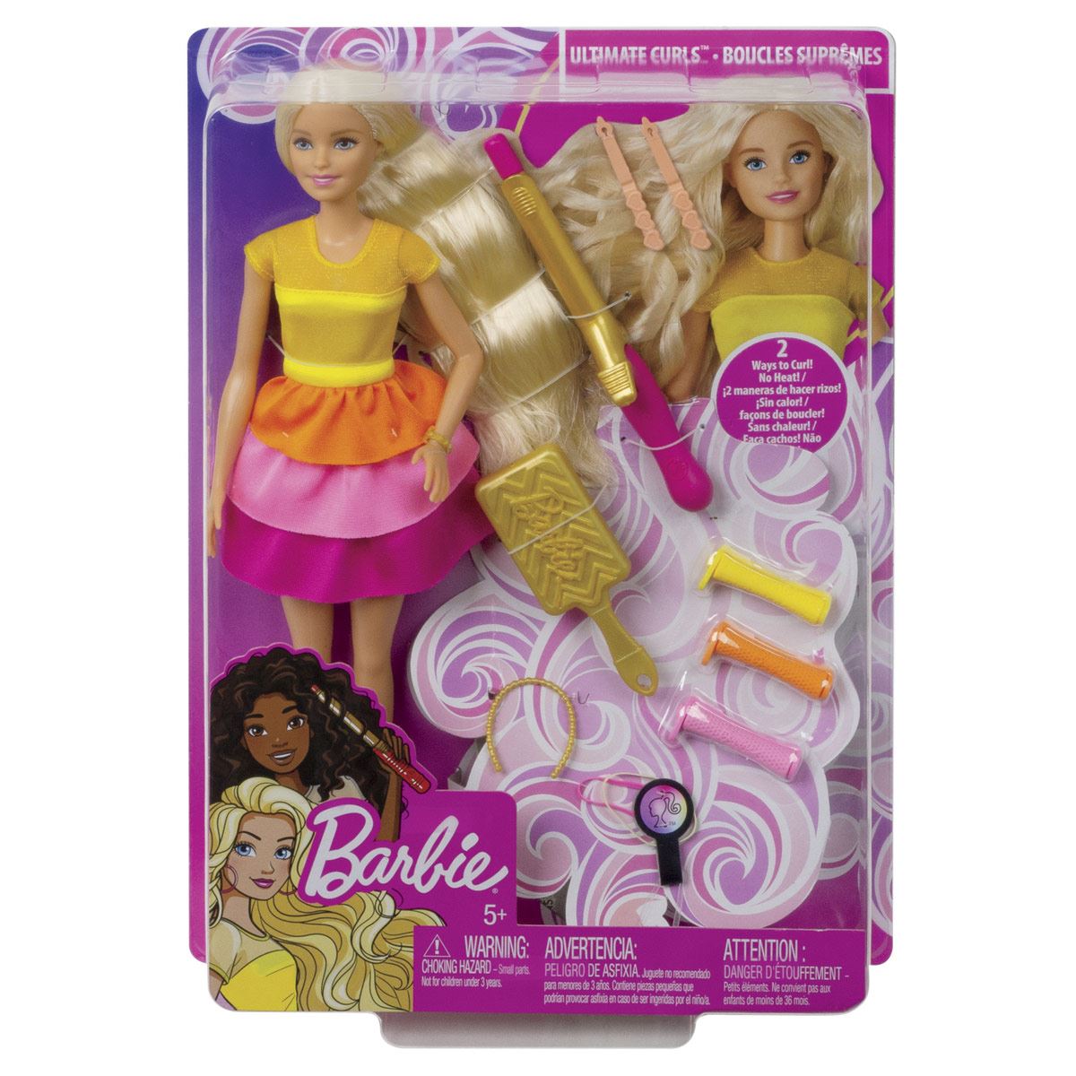 Foto 2 pulgar | Muñeca Barbie GBK23 Peinados De Ensueño