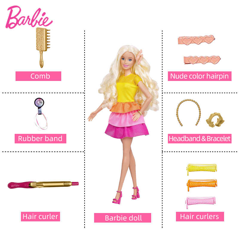 Foto 6 pulgar | Muñeca Barbie GBK23 Peinados De Ensueño