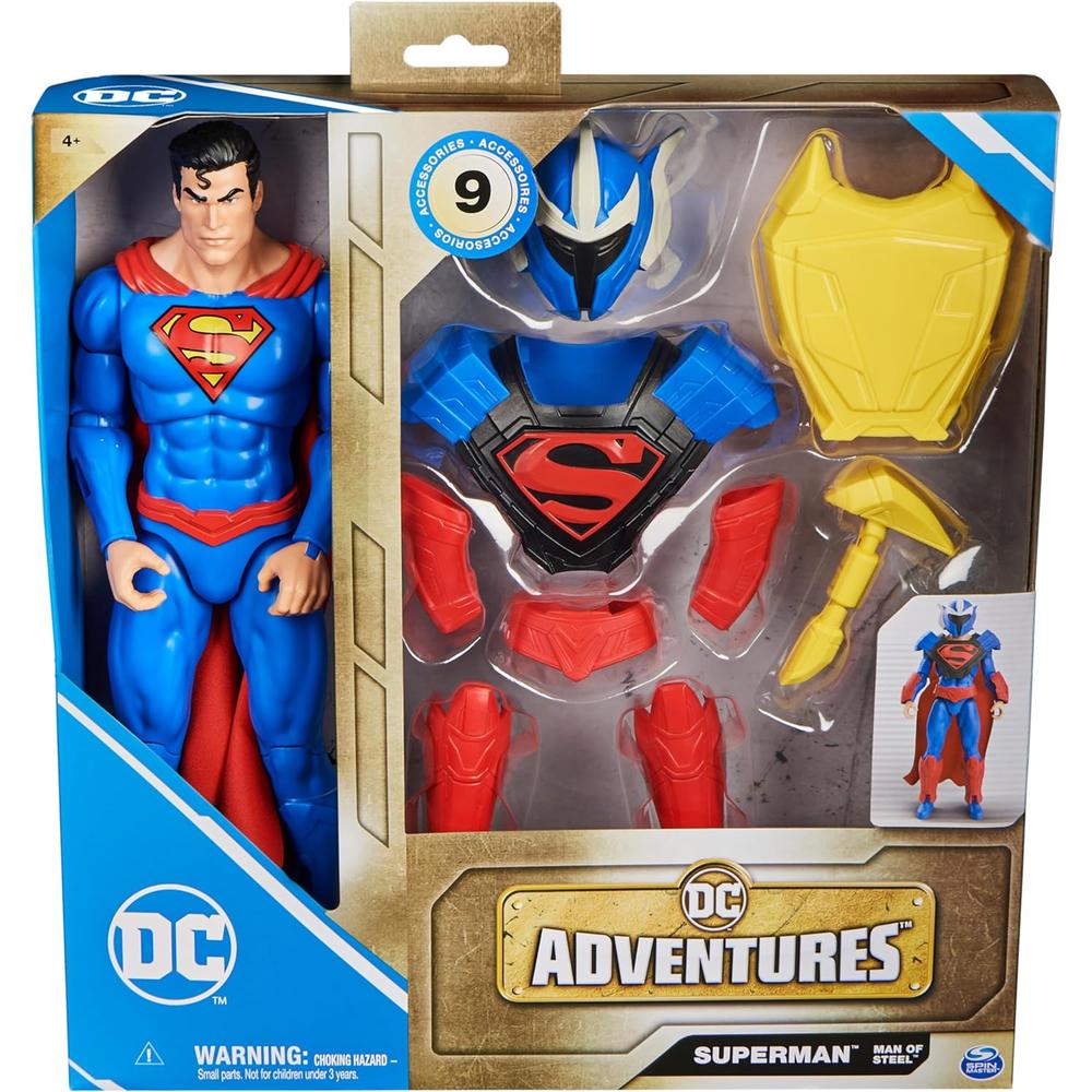Foto 3 pulgar | Dc: Dc Adventures - Superman Hombre de Acero 12 Pulgadas
