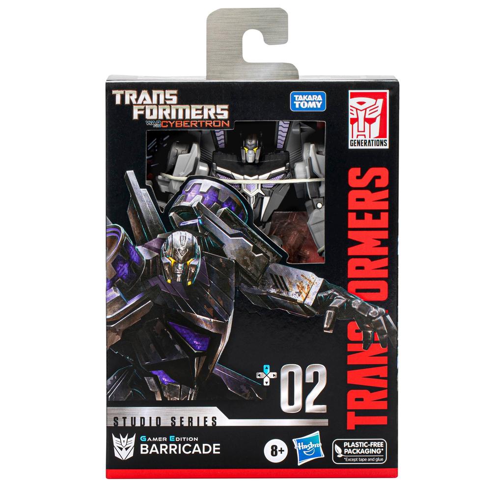 Foto 3 pulgar | Transformers Studio Series Deluxe 02: Barricade Edicion Gamer 4.5 Pulgadas