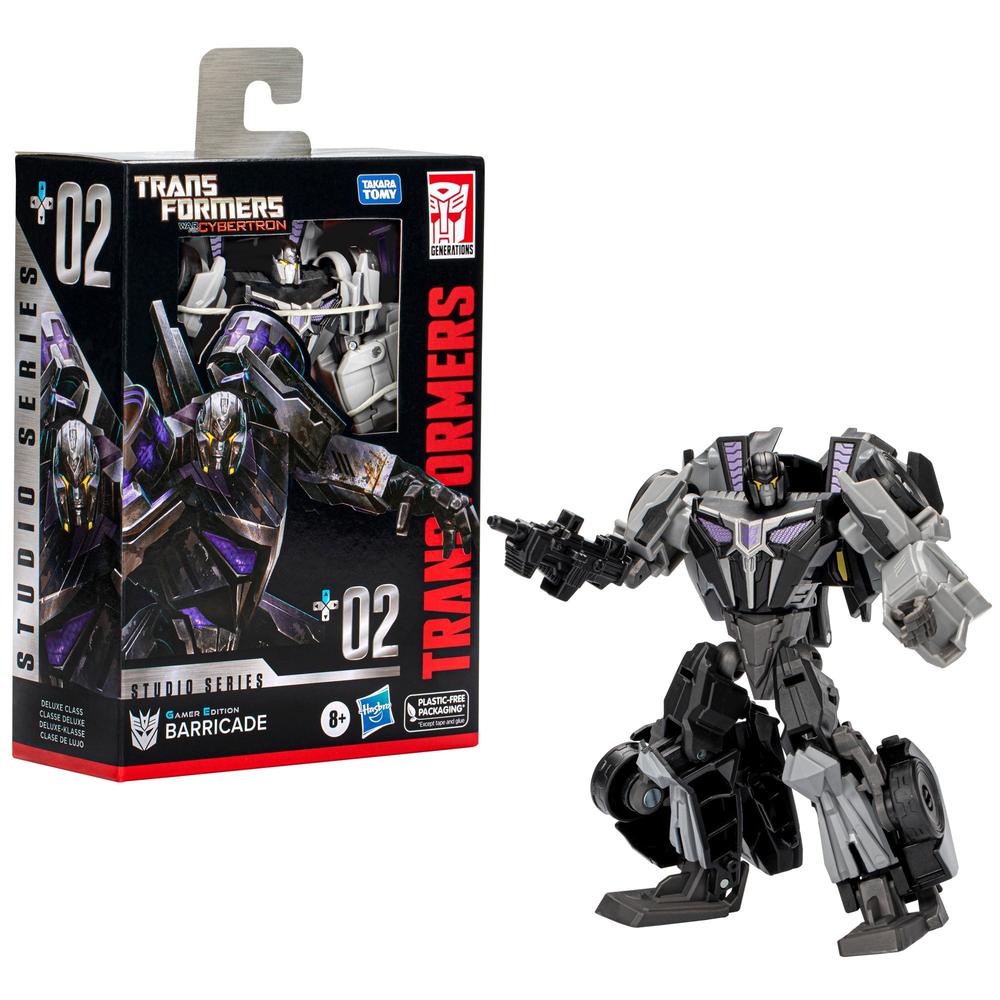 Foto 5 pulgar | Transformers Studio Series Deluxe 02: Barricade Edicion Gamer 4.5 Pulgadas