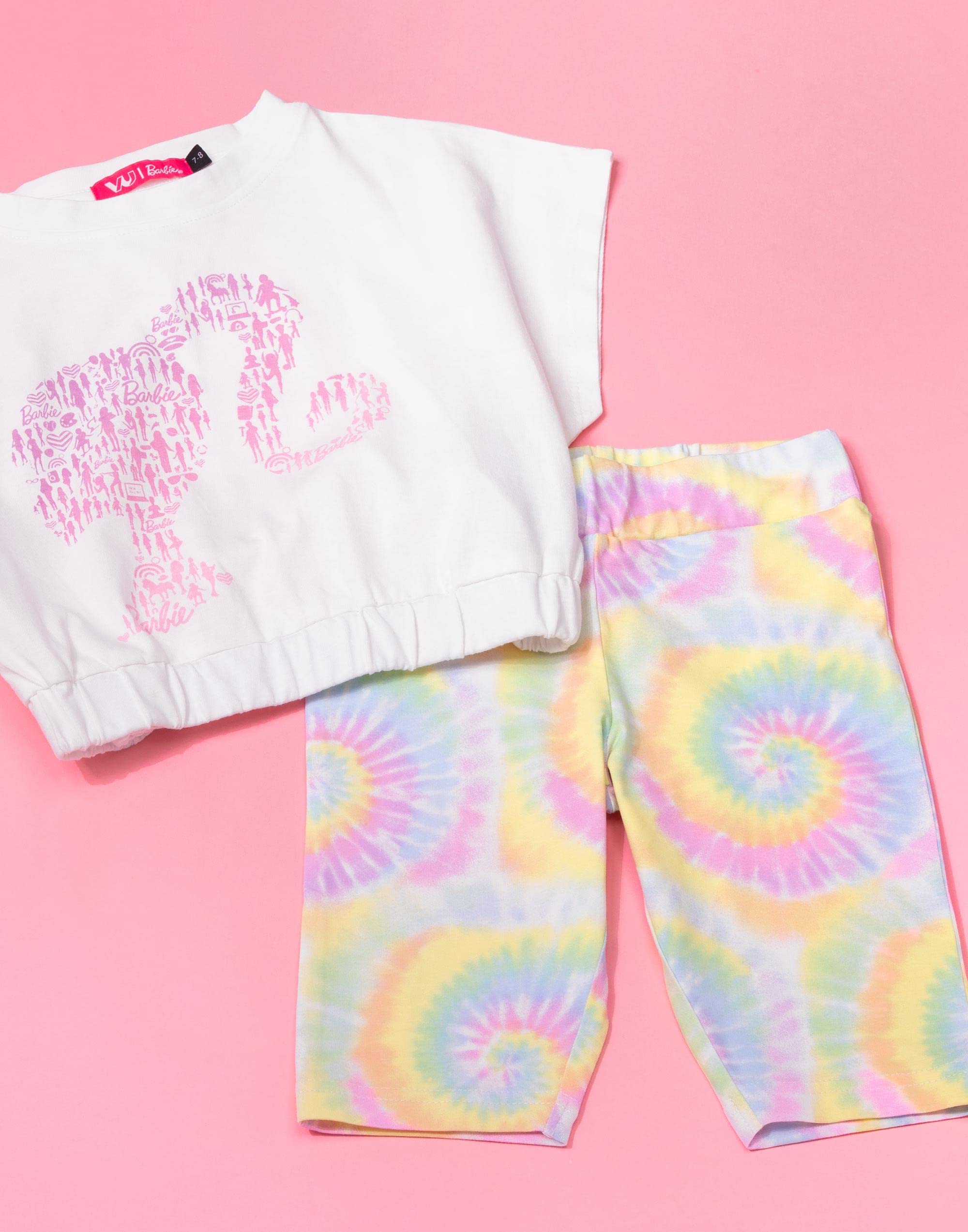 Foto 4 pulgar | Conjunto De Ropa De Barbie Con Pantalones Cortos De Ciclismo Para Niñas - Venta Internacional.