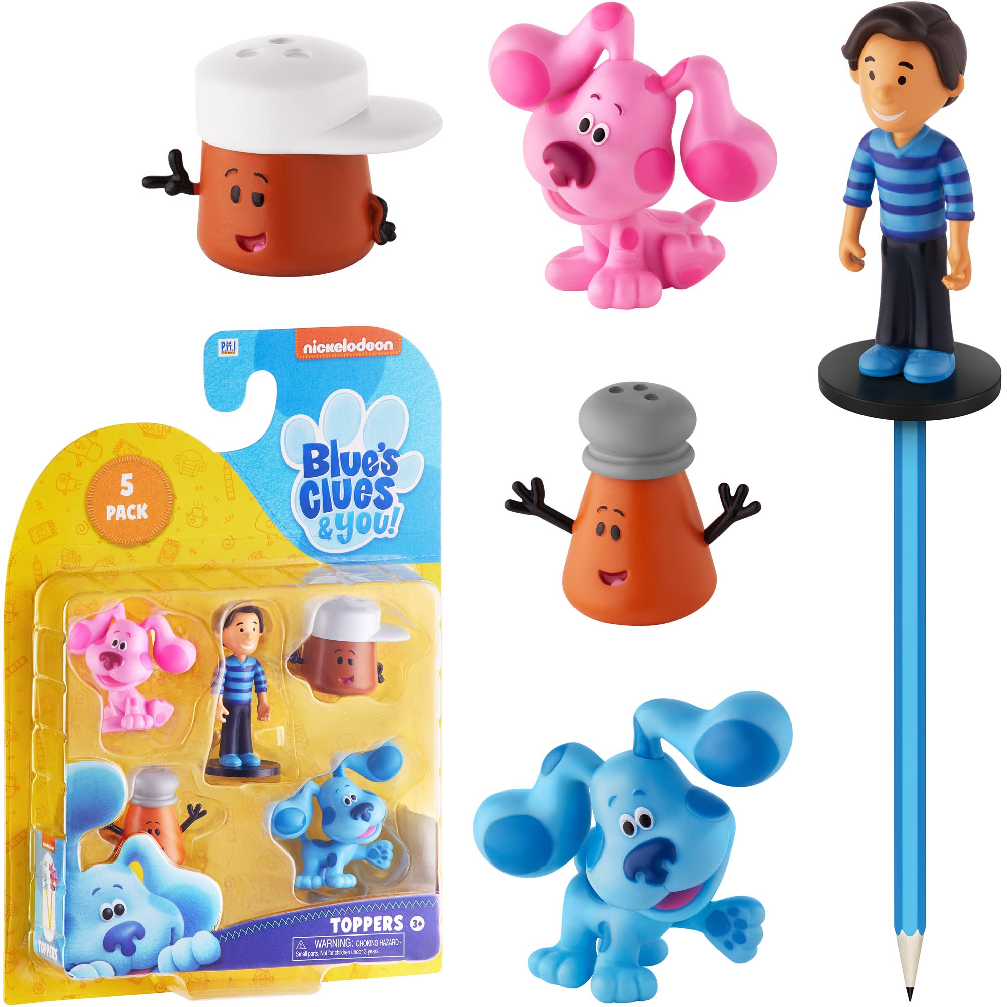 Foto 1 | Toppers P.m.i. Blue's Clues Para Niños | 5 Adornos En 1 Paquete - Venta Internacional.