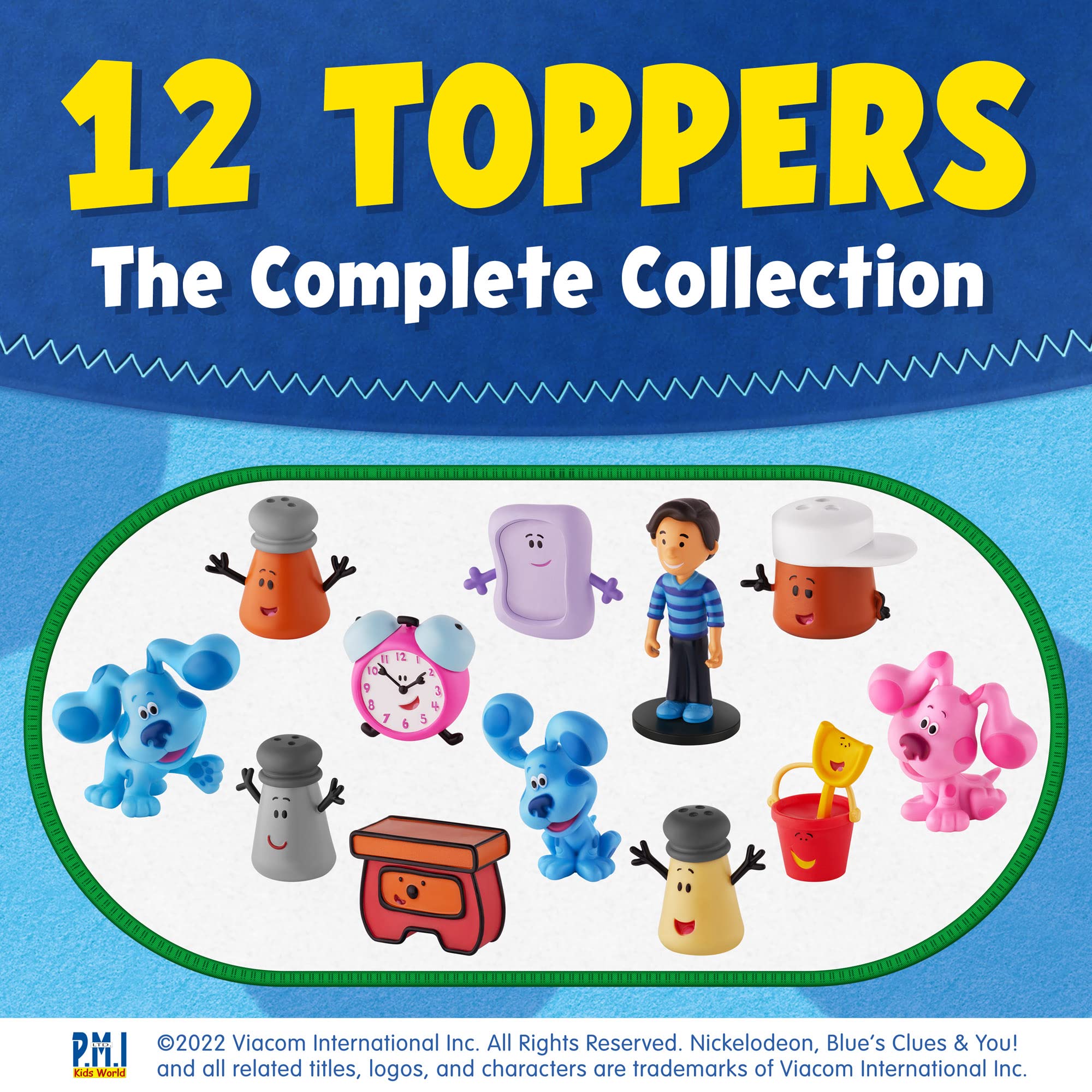 Foto 5 pulgar | Toppers P.m.i. Blue's Clues Para Niños | 5 Adornos En 1 Paquete - Venta Internacional.