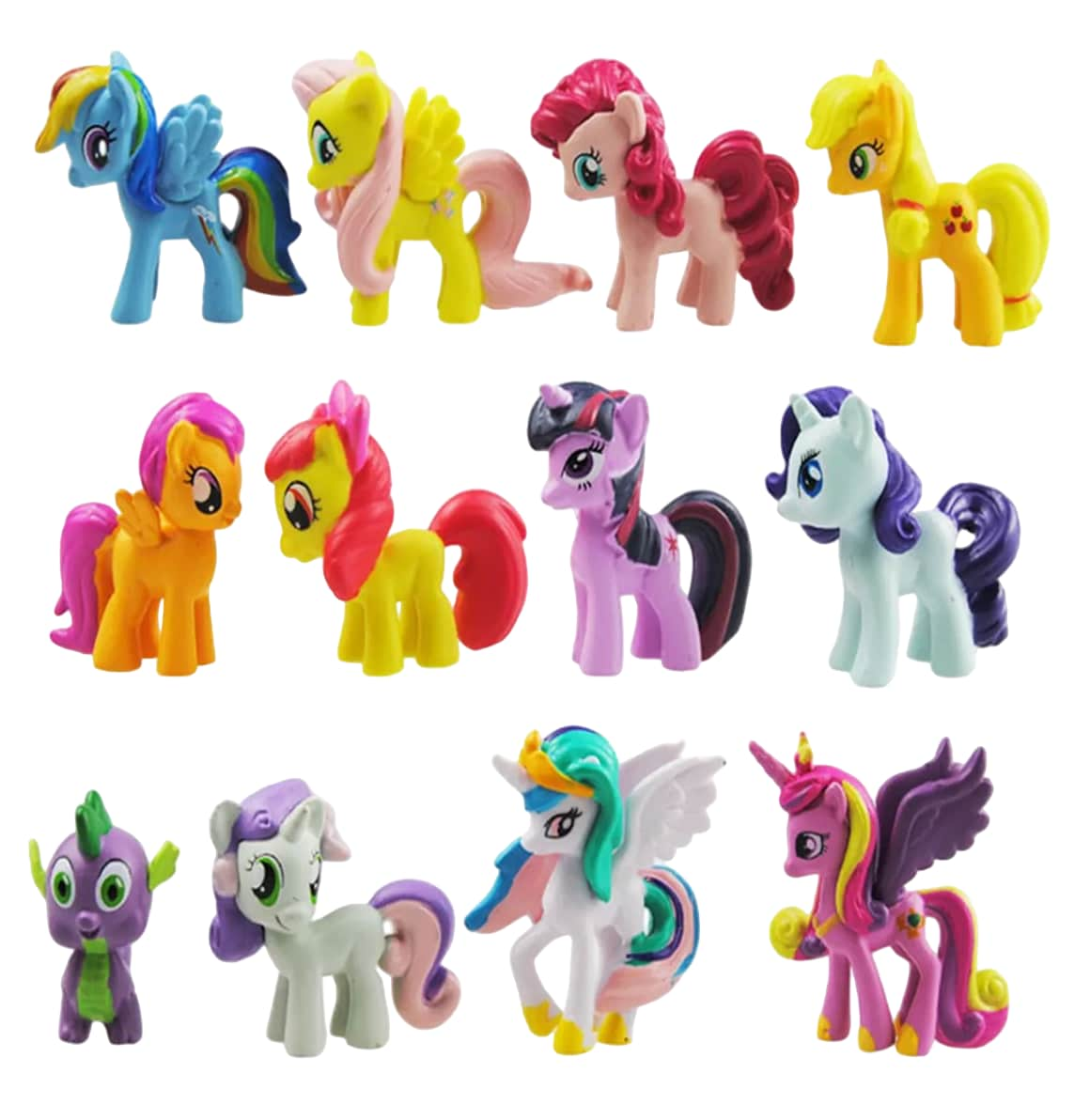 My Little Pony Set De Para Ninos Mini Juguete 12 Piezas Multicolor Coppel