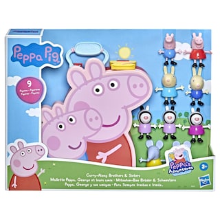 Foto 3 | Figuras Y Estuche De Peppa Pig 9pz Hermanos Y Hermanas
